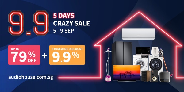 [Audio House 9.9 Crazy 5-Day Sale] Up to 79% OFF + 9.9% Storewide Discount!