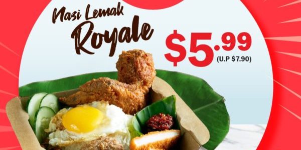 CRAVE Singapore Nasi Lemak Royale For $5.99 9.9 Promotion ends 13 Sep 2020