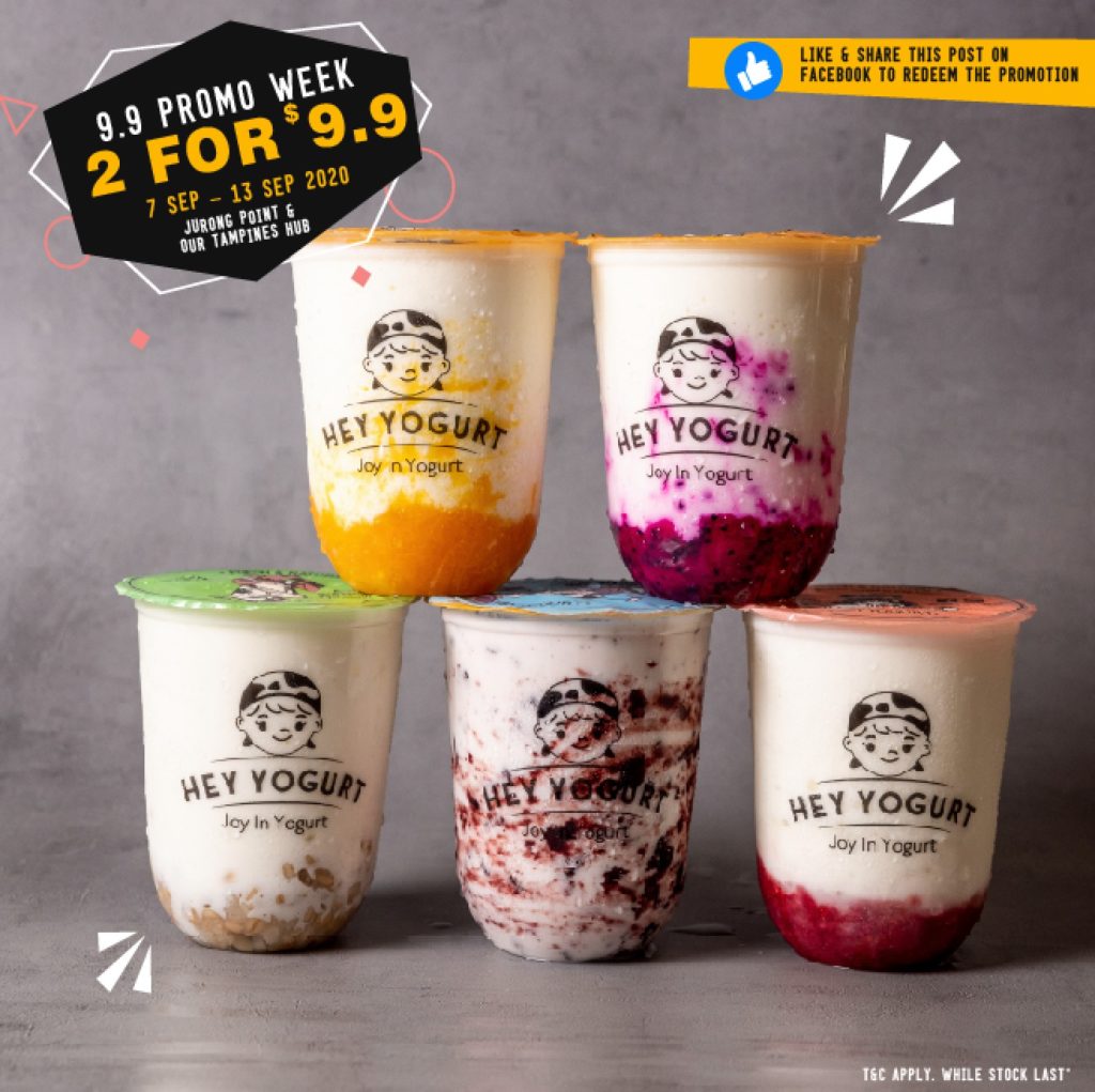 Hey Yogurt Singapore 2 For $9.90 9.9 Promotion 7-13 Sep 2020 | Why Not Deals
