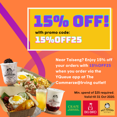 Enjoy exclusive deals when you order from these F&B outlets via YQueue! | Why Not Deals 3
