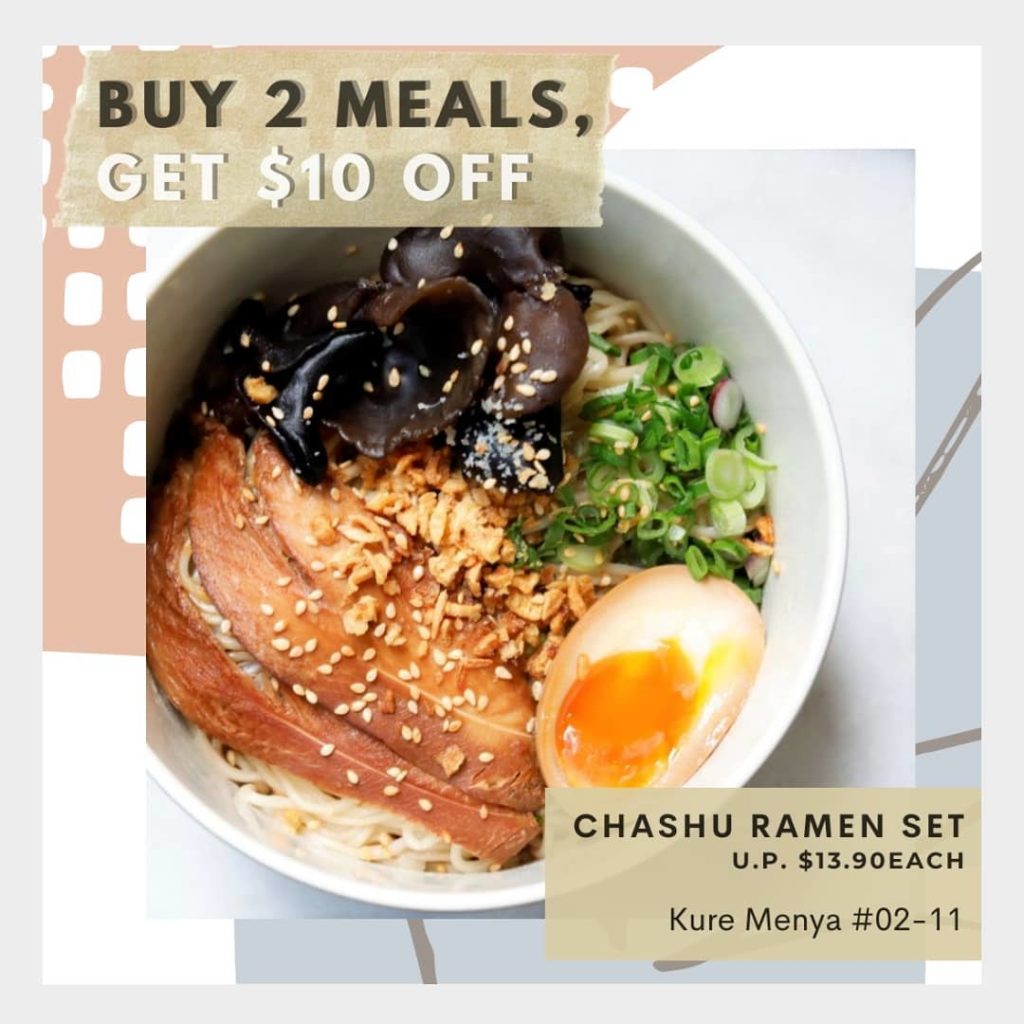 Kure Menya Singapore Buy 2 Meals & Get $10 Off Promotion Only On 14 Sep 2020 | Why Not Deals