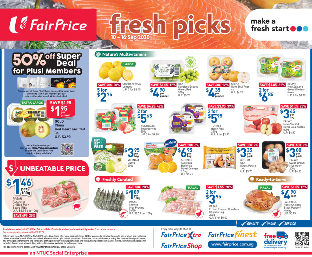 NTUC FairPrice Singapore Your Weekly Saver Promotion 10-23 Sep 2020 | Why Not Deals 3