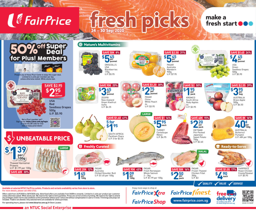NTUC FairPrice Singapore Your Weekly Saver Promotions 24-30 Sep 2020 | Why Not Deals 8