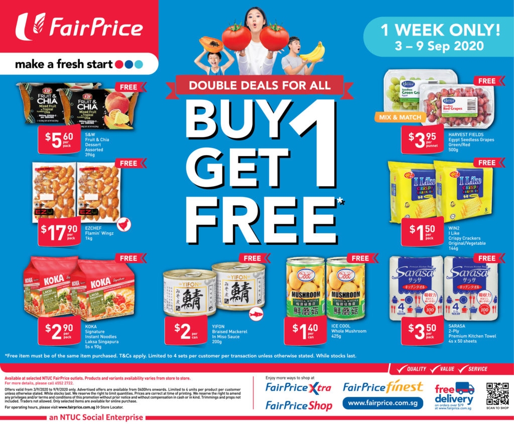 NTUC FairPrice Singapore Your Weekly Saver Promotions 3-9 Sep 2020 | Why Not Deals 7