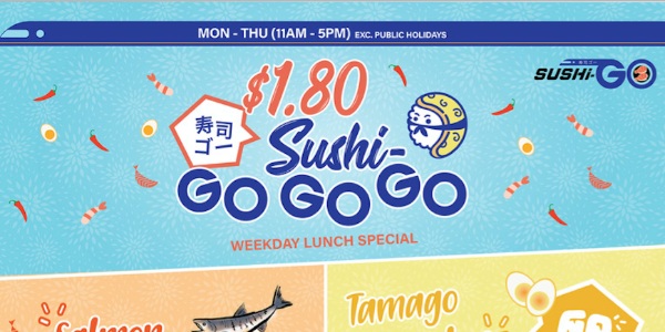 Sushi Go Launches $1.80 Weekday Sushi Deals From Their Extensive Menu Of Over 100 Varieties