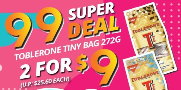 The Cocoa Trees Singapore 9.9 Super Deal Toblerone Tiny Bag 2 For $9 Promotion 1-9 Sep 2020