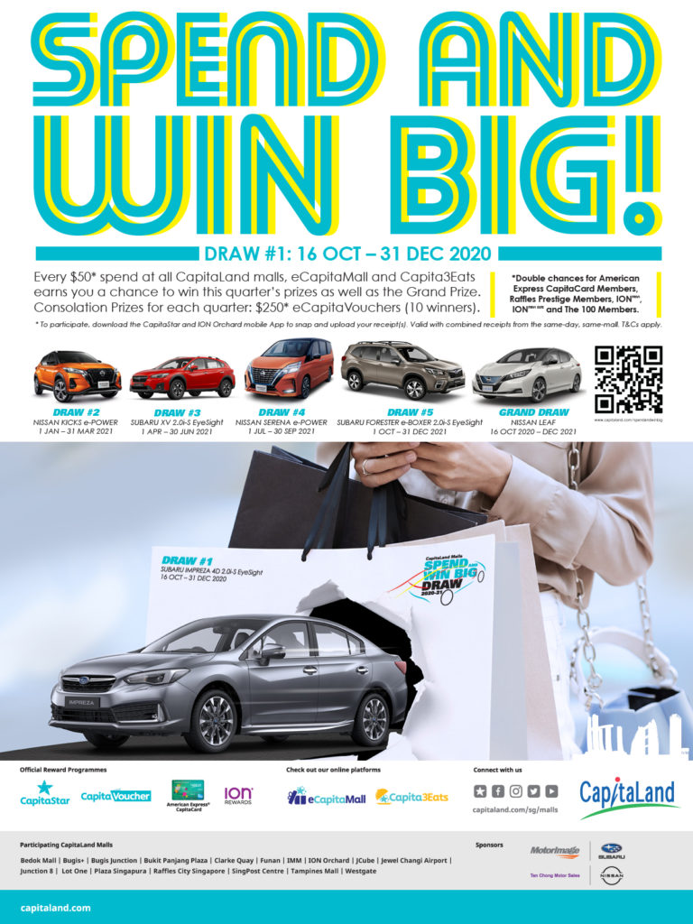 CapitaLand launches its largest consumer giveaway in Singapore with over S$580,000 worth of prizes i | Why Not Deals 1