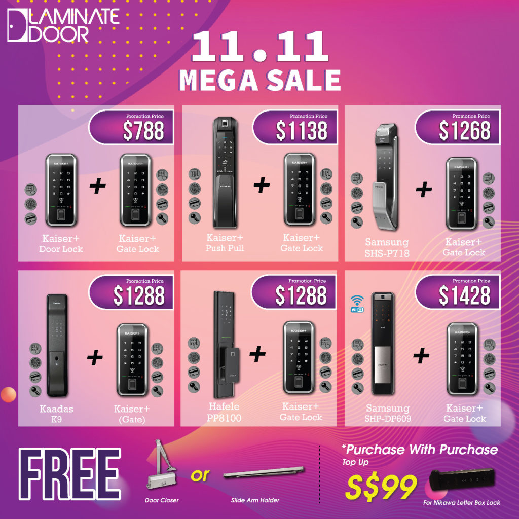 11.11 Mega Sale promotion for Door, Gate and Digital Locks | Why Not Deals 4