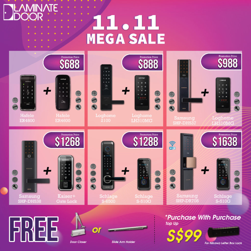 11.11 Mega Sale promotion for Door, Gate and Digital Locks | Why Not Deals 5