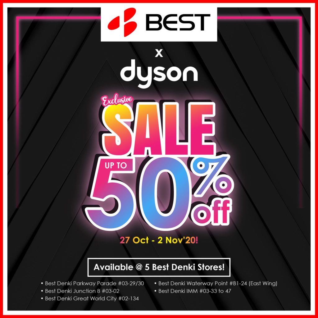 BEST Denki Singapore Up To 50% Off Dyson Products Promotion 27 Oct - 2 Nov 2020 | Why Not Deals 8