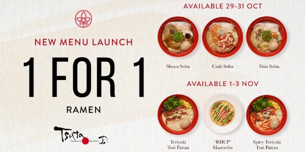 Enjoy 1-for-1 Ramen at Tsuta – the World’s First Michelin-Starred Ramen Eatery!