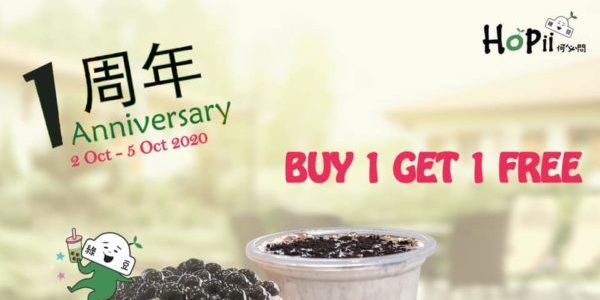 Hopii Singapore 1st Anniversary Buy 1 Get 1 FREE Promotion 2-5 Oct 2020 | SingPromotion.com