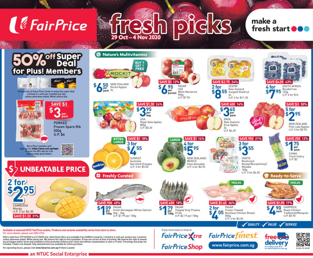 NTUC FairPrice Singapore Your Weekly Saver Promotions 29 Oct - 4 Nov 2020 | Why Not Deals 5