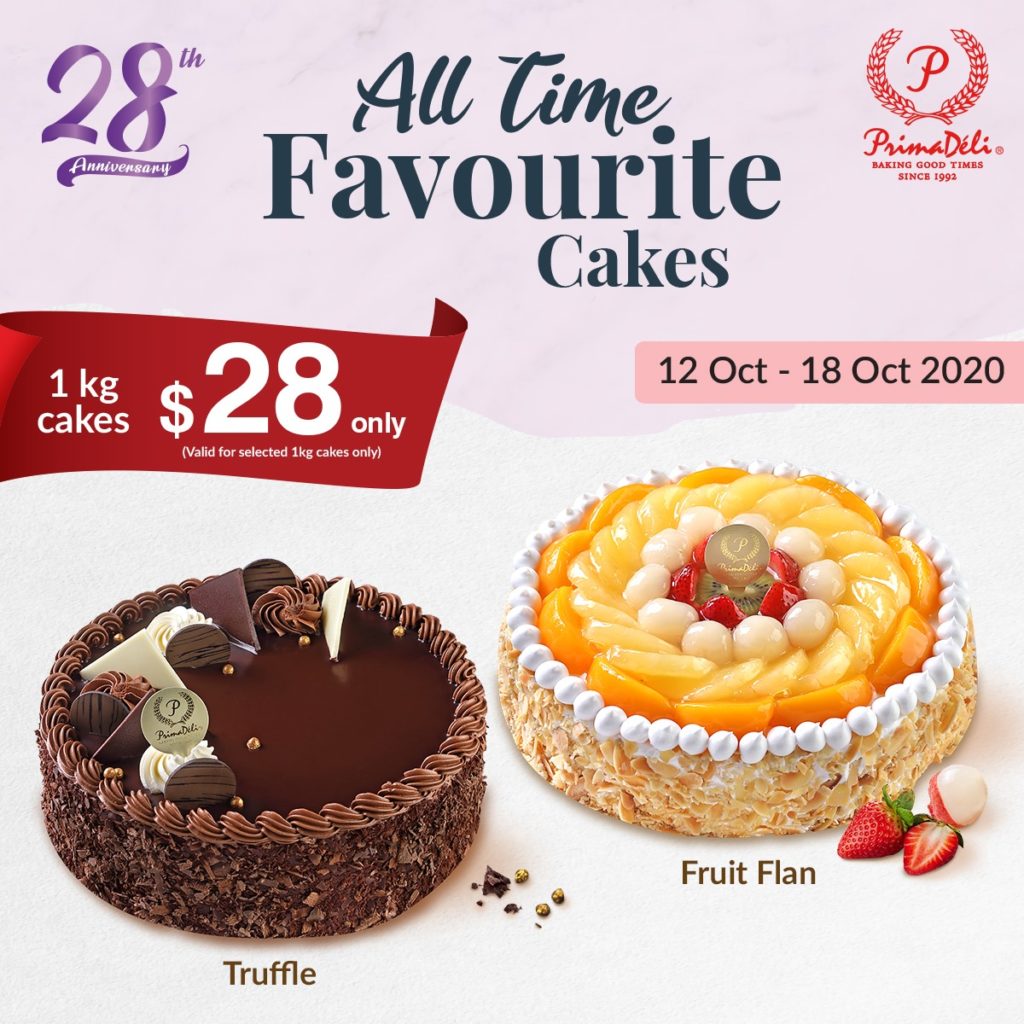 PrimaDeli Singapore All Time Favourite Cakes 1kg Cakes at $28 Promotion 12-18 Oct 2020 | Why Not Deals