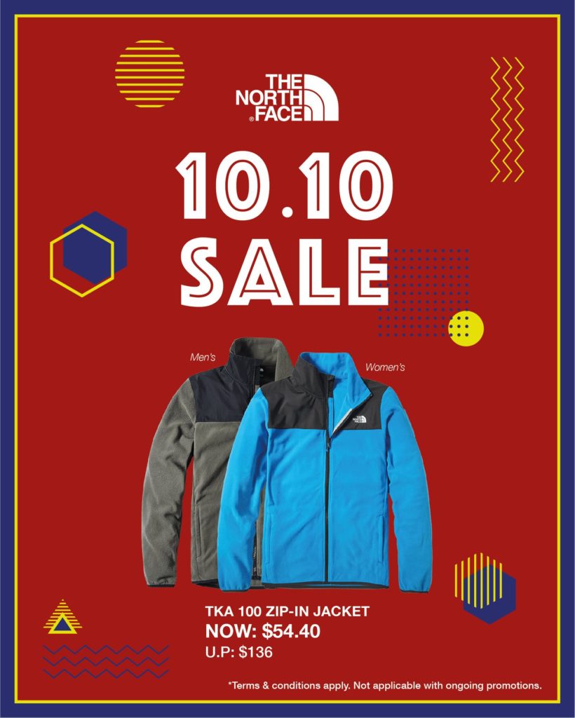 The North Face Singapore 10.10 Exclusive Up To 60% Off Promotion ends 25 Oct 2020 | Why Not Deals 1