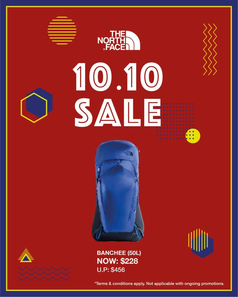 The North Face Singapore 10.10 Exclusive Up To 60% Off Promotion ends 25 Oct 2020 | Why Not Deals 4