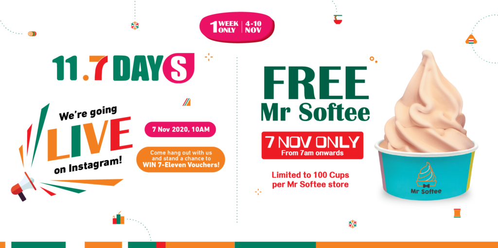 7-Eleven Singapore 11.7 Day Up To 30% Off Promotion Only On 7 Nov 2020 | Why Not Deals