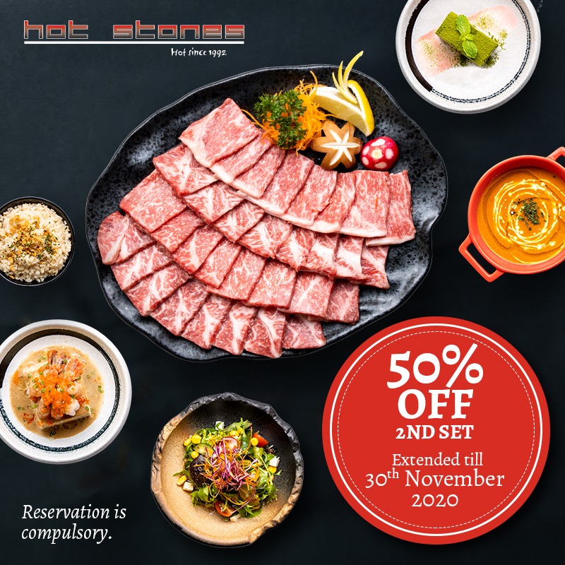 Enjoy 50% off Hot Stones' 2nd set menu from now till 30th November 2020 | Why Not Deals 1