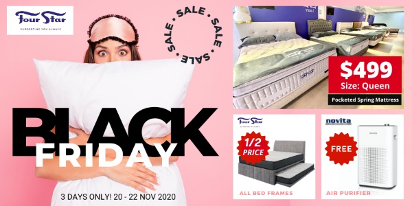 Four Star Mattress Black Friday Sale Has Queen Mattresses at $499 (20 – 22 November 2020)