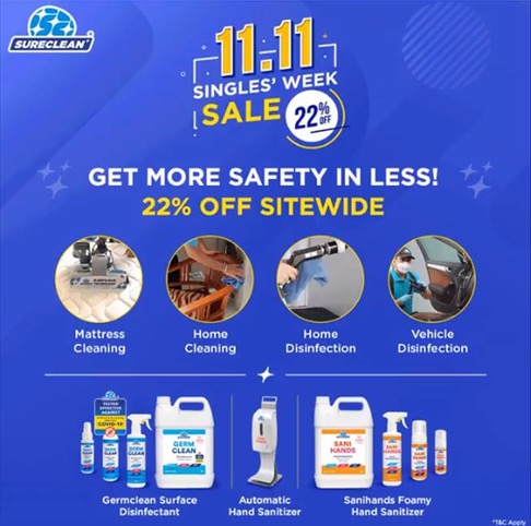 Enjoy 11.11 Deals from Sureclean! | Why Not Deals 1