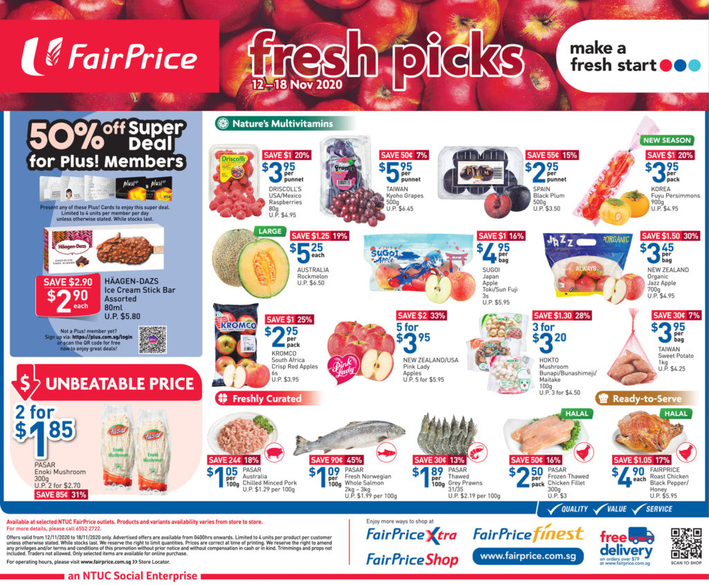 NTUC FairPrice Singapore Your Weekly Saver Promotions 12-18 Nov 2020 | Why Not Deals 4