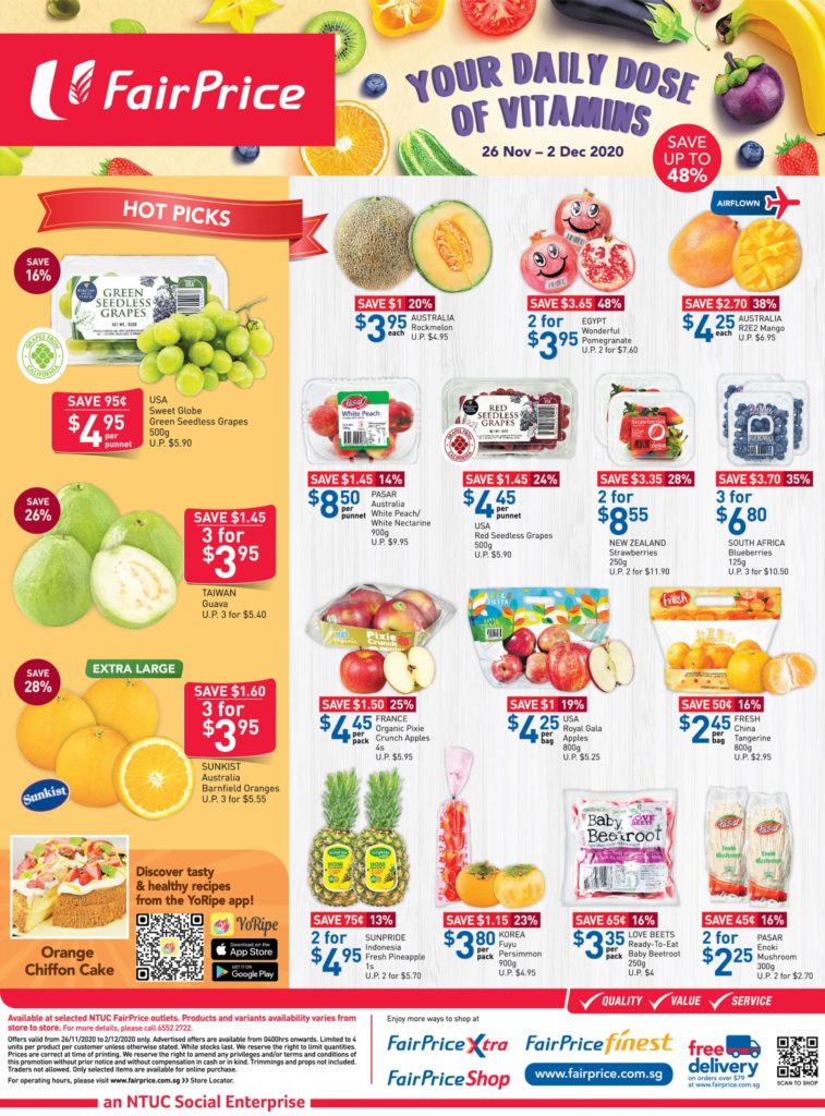 NTUC FairPrice Singapore Your Weekly Saver Promotions 26 Nov - 2 Dec 2020 | Why Not Deals 2