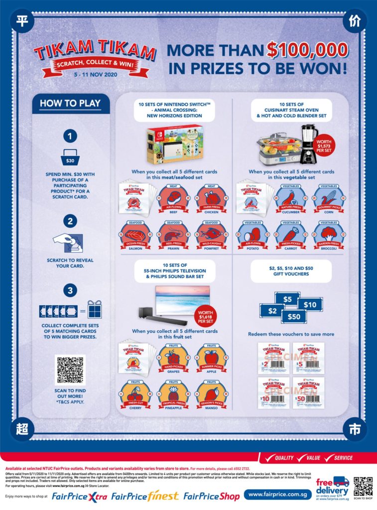 NTUC FairPrice Singapore Your Weekly Saver Promotions 5-11 Nov 2020 | Why Not Deals 10