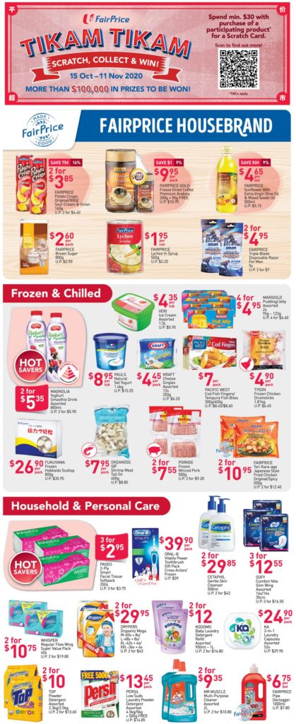 NTUC FairPrice Singapore Your Weekly Saver Promotions 5-11 Nov 2020 | Why Not Deals 2