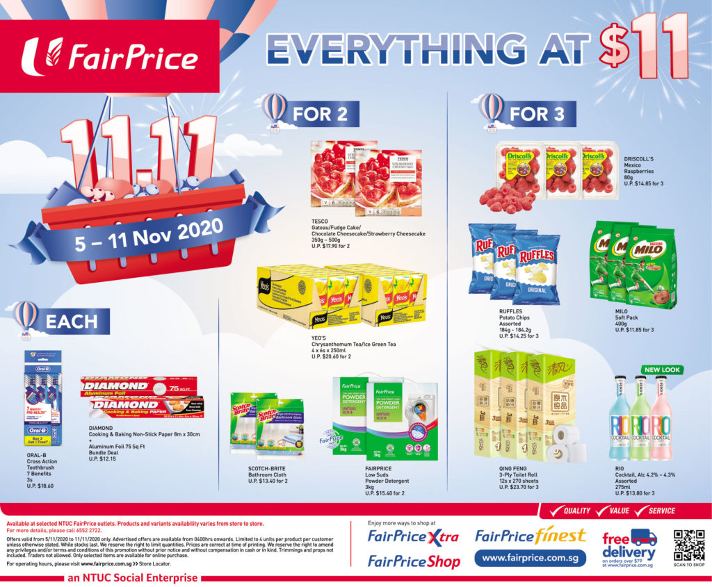 NTUC FairPrice Singapore Your Weekly Saver Promotions 5-11 Nov 2020 | Why Not Deals 5