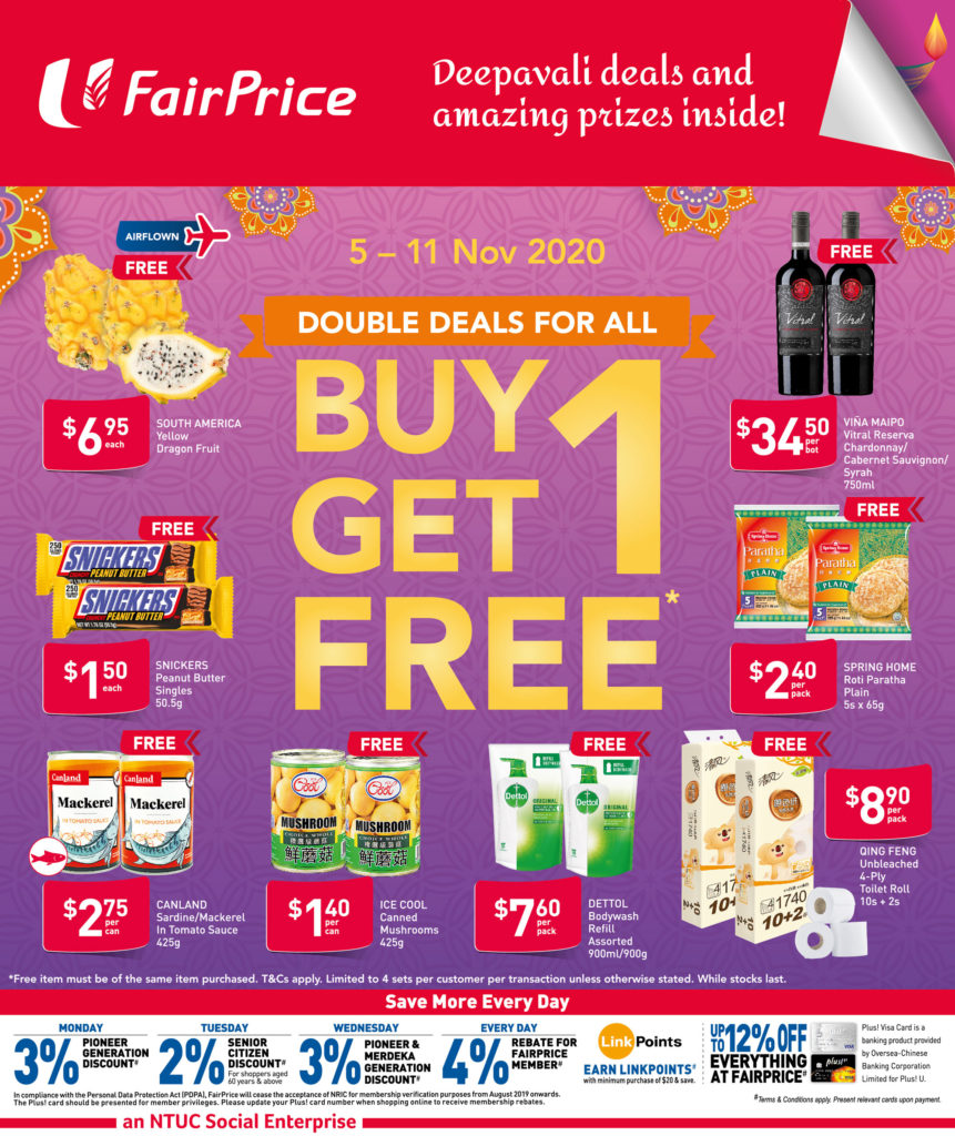 NTUC FairPrice Singapore Your Weekly Saver Promotions 5-11 Nov 2020 | Why Not Deals 6
