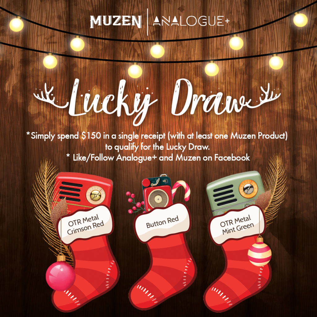 [IN-STORE EXCLUSIVE] WIN MUZEN OTR SPEAKER WHEN YOU SHOP AT ANALOGUE+ | Why Not Deals 1