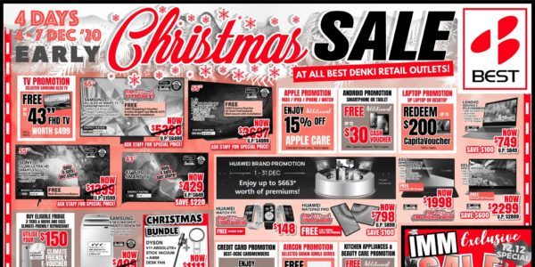 BEST Denki Singapore Christmas Sale 4-7 Dec 2020
