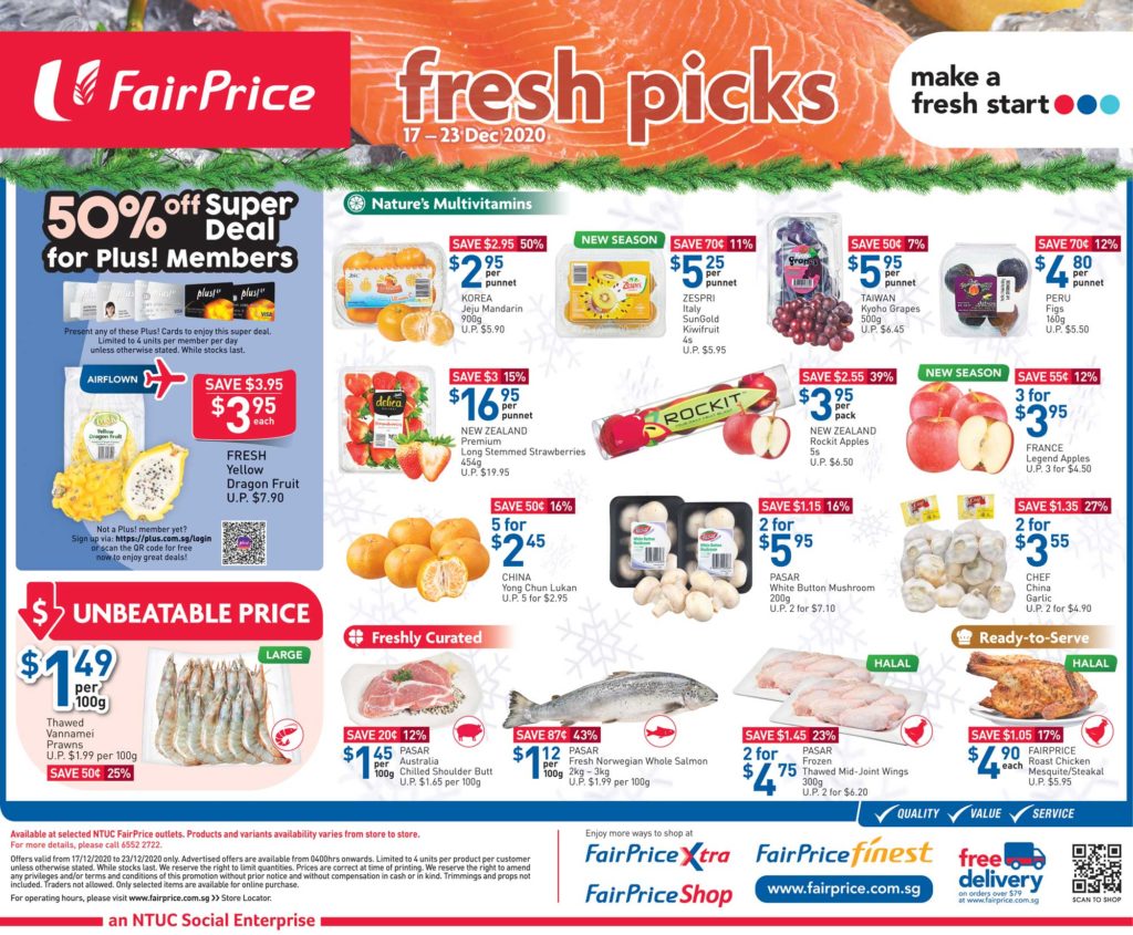 NTUC FairPrice Singapore Your Weekly Saver Promotion 17-23 Dec 2020 | Why Not Deals 5