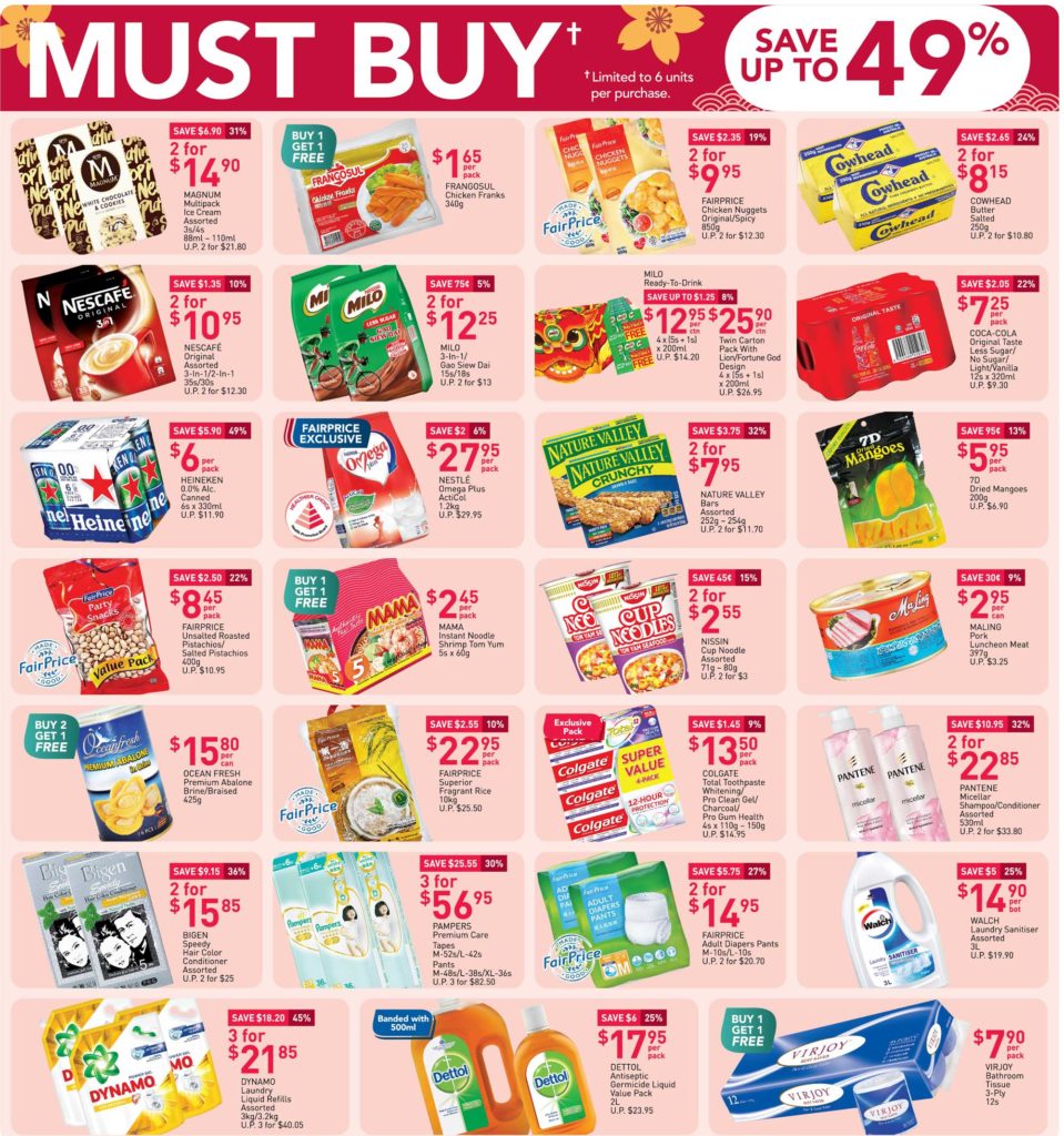 NTUC FairPrice Singapore Your Weekly Saver Promotion 31 Dec 2020 - 6 Jan 2021 | Why Not Deals