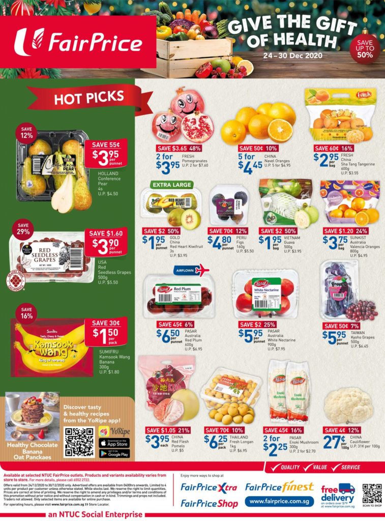 NTUC FairPrice Singapore Your Weekly Saver Promotions 24-30 Dec 2020 | Why Not Deals 8