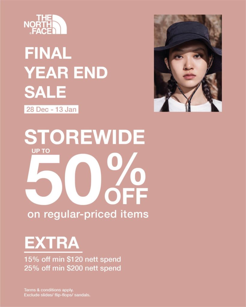The North Face Singapore Final Year End Sale Up To 50% Off Promotion 28 Dec 2020 - 3 Jan 2021 | Why Not Deals