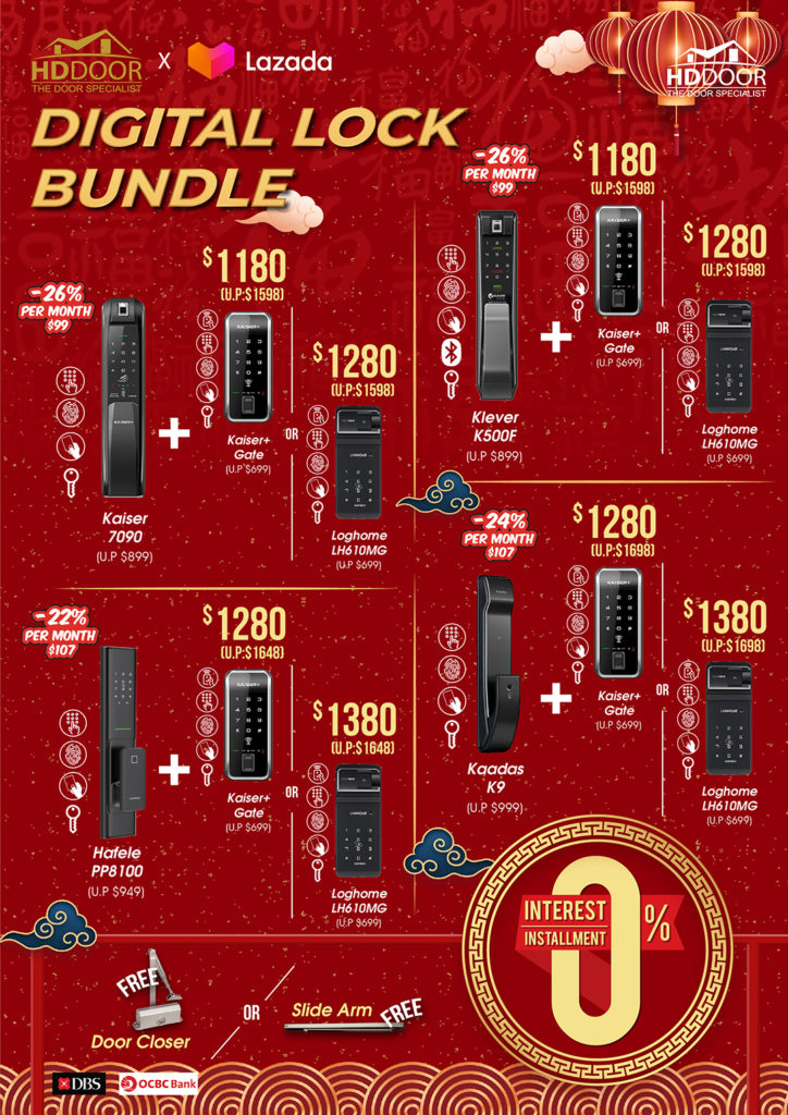 Chinese New Year Digital Lock Promotions & Sales 2021 | Why Not Deals 4