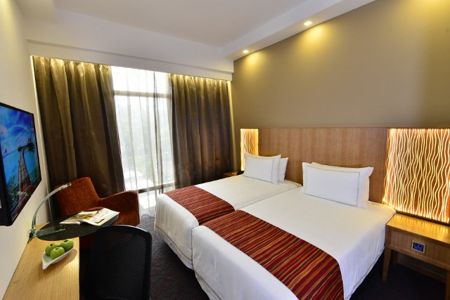 1-for-1 HGC plush Deluxe Double Room Promotion - Weekend getaway with Free Late Checkout & More | Why Not Deals