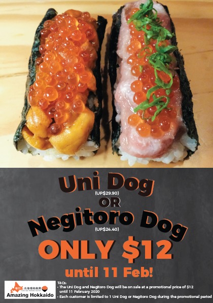Amazing Hokkaido Launches Uni and Negitoro Dogs At $12 Each! | Why Not Deals 1