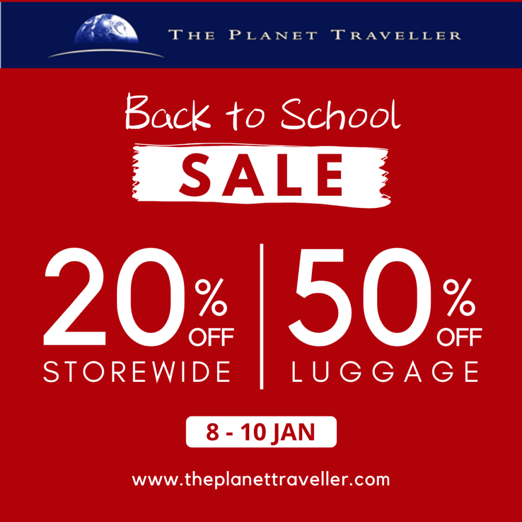 The Planet Traveller Back to School Sale - 20% OFF Storewide from 8 to 10 Jan 2021 | Why Not Deals 1