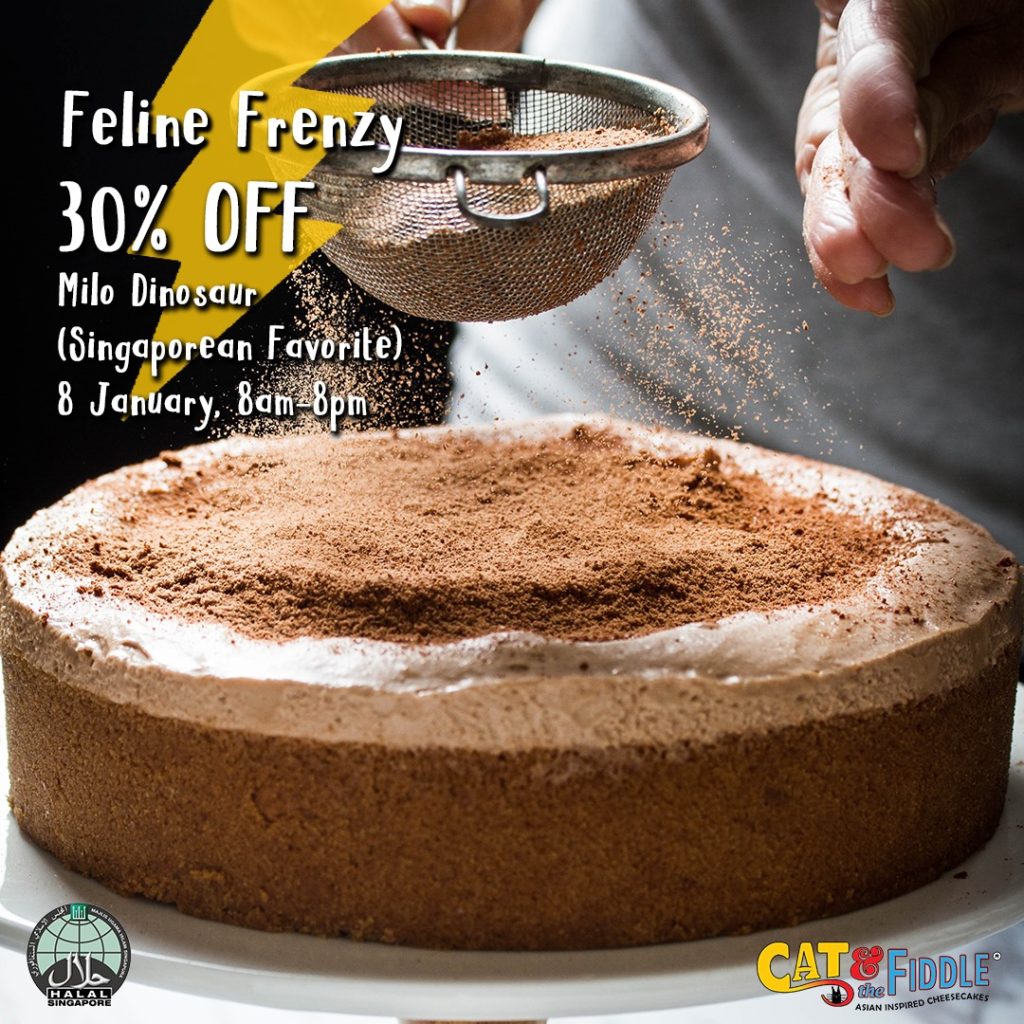 Cat & the Fiddle Cakes Singapore 30% Off Milo Dinosaur (Singaporean Favorite) Promotion only on 8 Jan 2021 | Why Not Deals