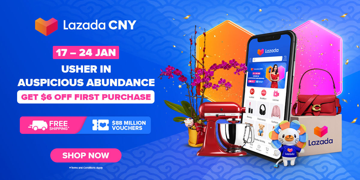 Lazada Singapore Featuring top-rated deals and CNY essentials for a prosperous new year! 17-24 Jan 2021