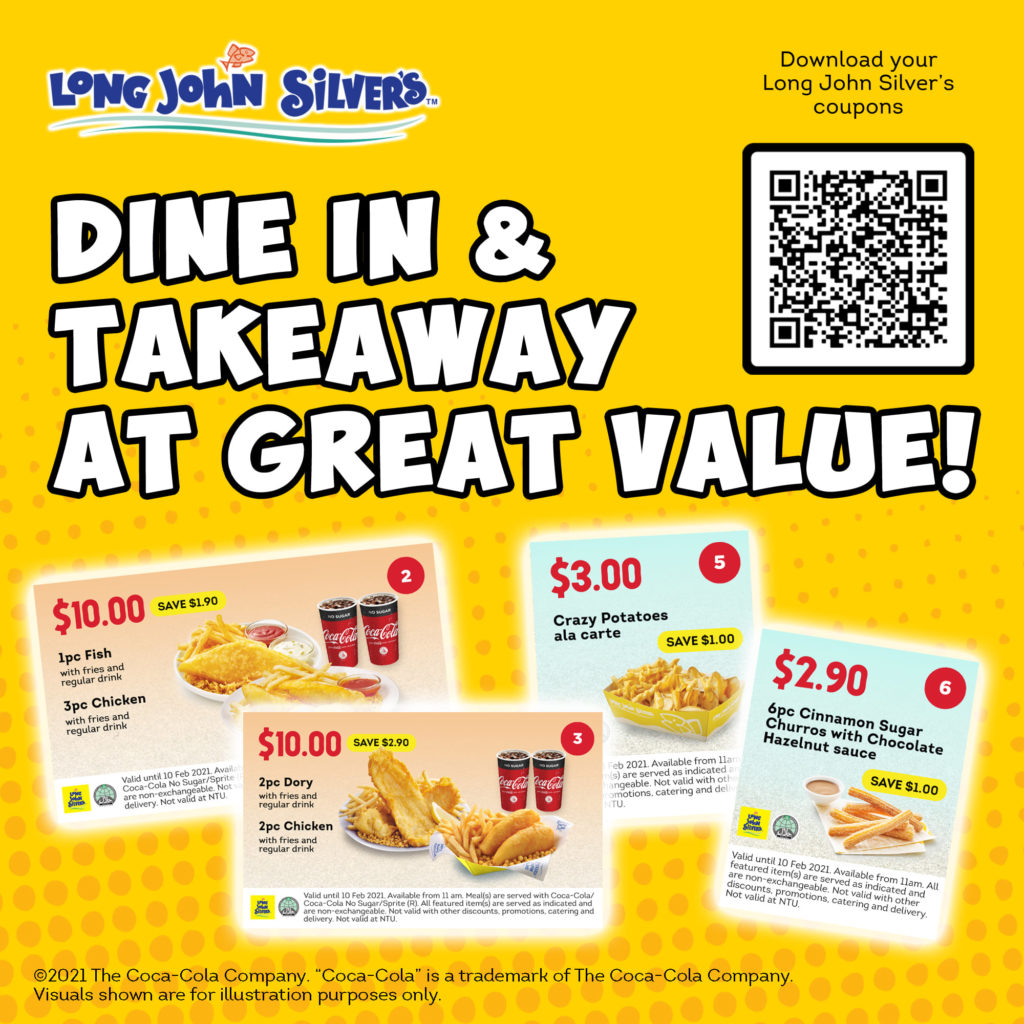 Long John Silver's Singapore Dine In & Takeaway Coupons Promotion ends 10 Feb 2021 | Why Not Deals