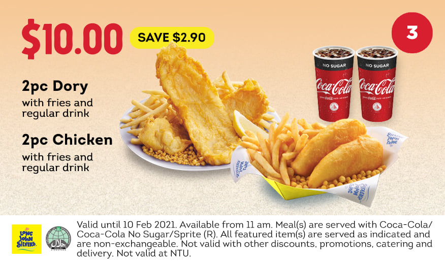 Long John Silver's Singapore Dine In & Takeaway Coupons Promotion ends 10 Feb 2021 | Why Not Deals 3