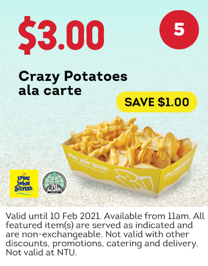 Long John Silver's Singapore Dine In & Takeaway Coupons Promotion ends 10 Feb 2021 | Why Not Deals 5