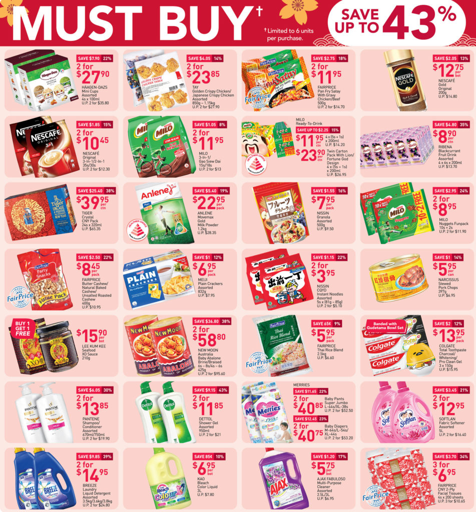 NTUC FairPrice Singapore Your Weekly Saver Promotions 14-20 Jan 2021 | Why Not Deals