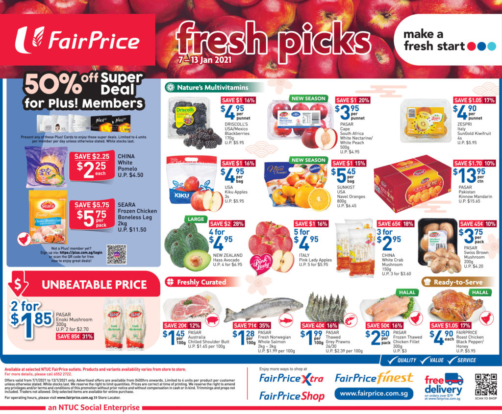 NTUC FairPrice Singapore Your Weekly Saver Promotions 7-13 Jan 2021 | Why Not Deals 6