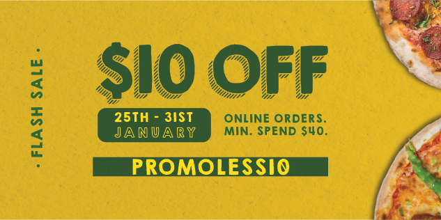 Spizza Singapore $10 Off Online Orders with PROMOLESS10 Promo Code 25-31 Jan 2021