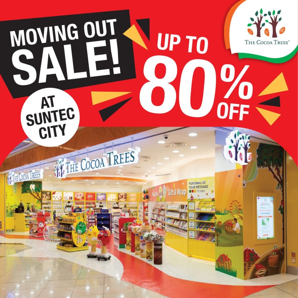 The Cocoa Trees Singapore Suntec City Moving Out Sale Up To 80% Off Promotion 1-20 Jan 2021 | Why Not Deals