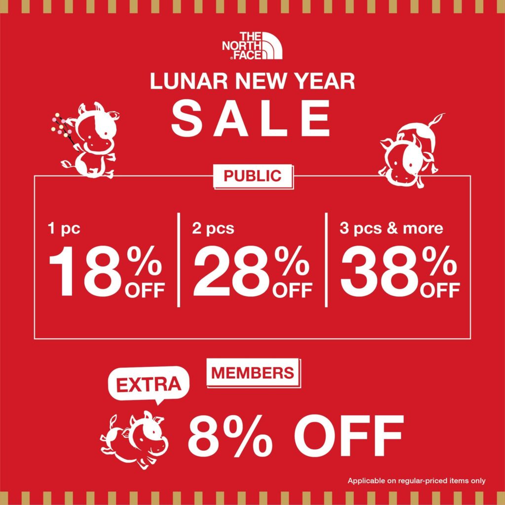 The North Face Singapore Lunar New Year Sale Up To 38% Off Promotion 14 Jan - 15 Feb 2021 | Why Not Deals 1